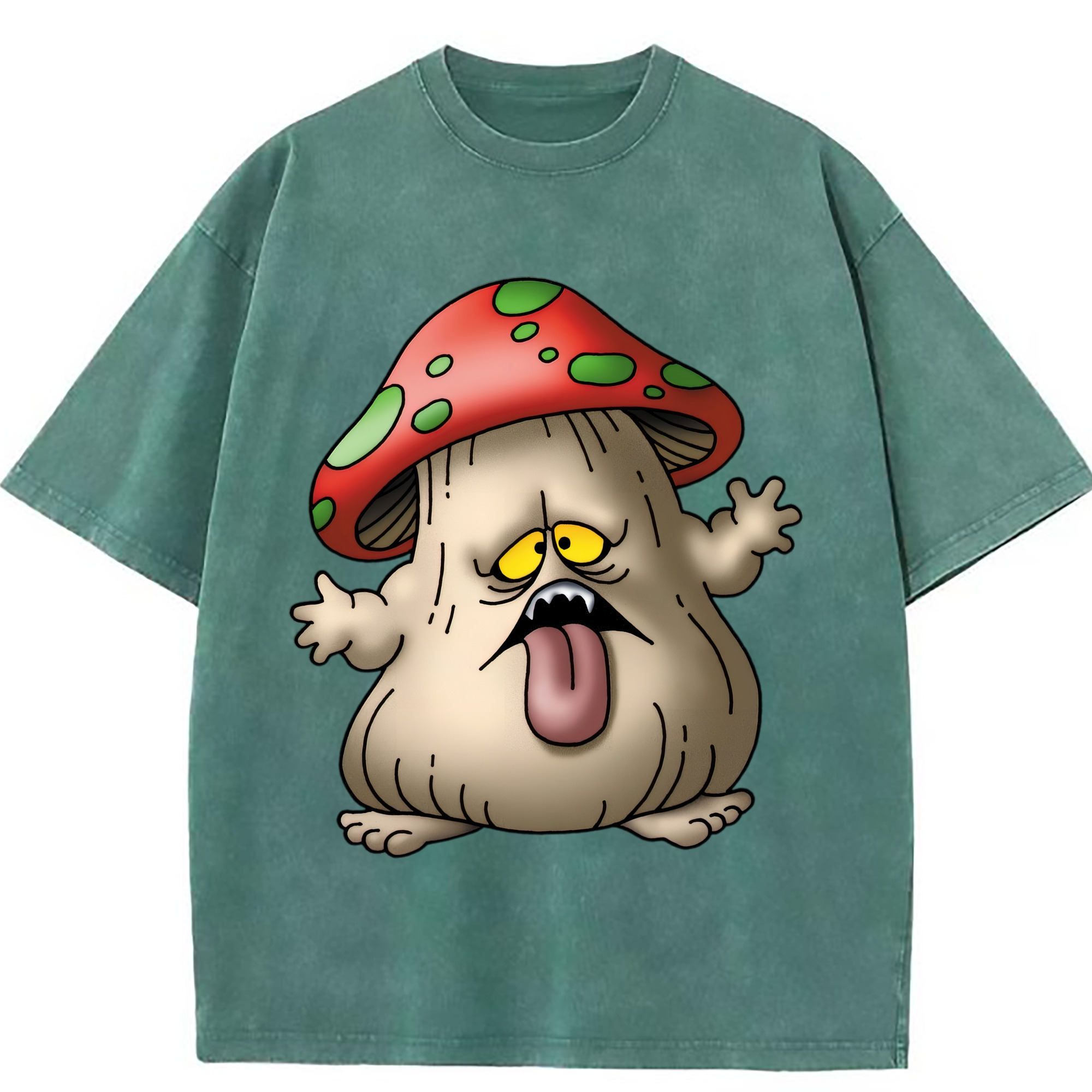 （画像用） ドラゴンクエスト Doragon Kuesuto Dragon Quest 綿100% ヴィンテージ風 半袖Tシャツ（フロントプリント）